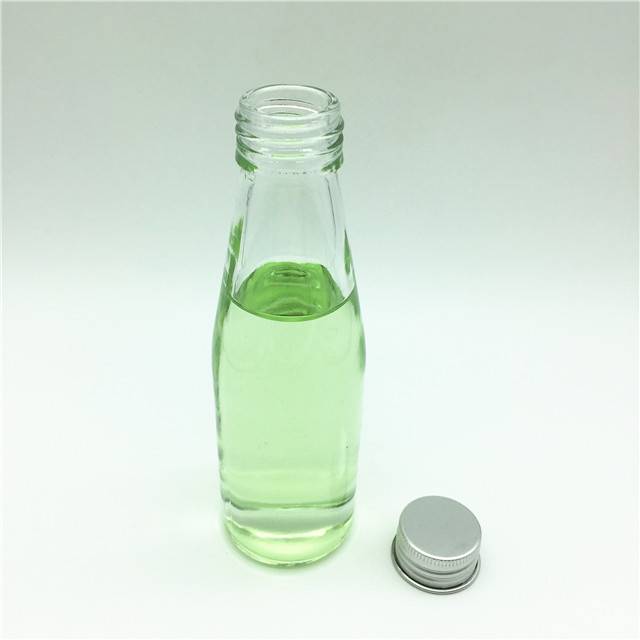 120ml 4oz mineral water soda water glass bottle with aluminum cover
