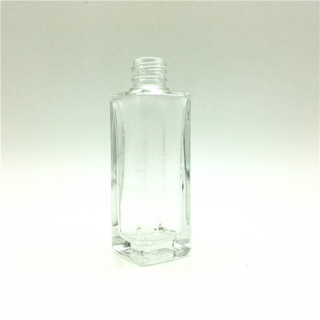Exquisite workmanship square shape 30ml empty glass bottle for perfume
