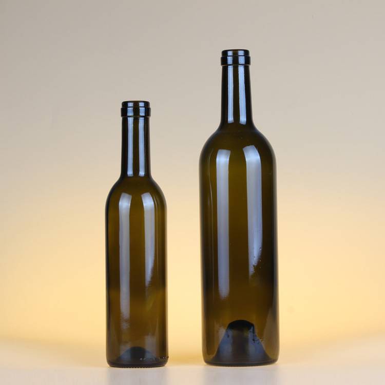 375ml 750ml clear glass liquor wine bottles with cork