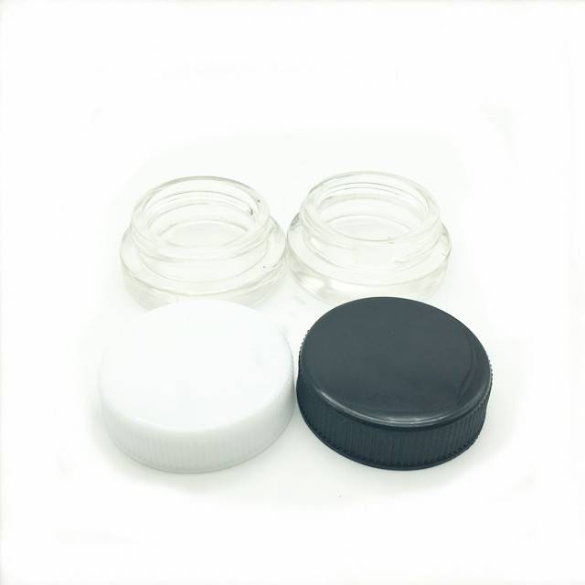 glass concentrate container small 7ml glass jars for make up, eye shadow, powder, waxes