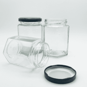 180ml/270ml  Glass Jars With Lids, Mason Jars Spice  Hexagon Jars