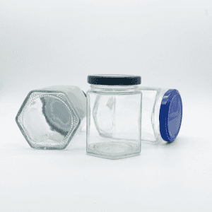 180ml/270ml  Glass Jars With Lids, Mason Jars Spice  Hexagon Jars