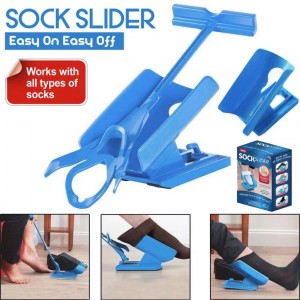 Sock Aid Kit, Aid Easy On Off Sock Helper Kit Skohorn Smertefri Ingen bøjet skohorn