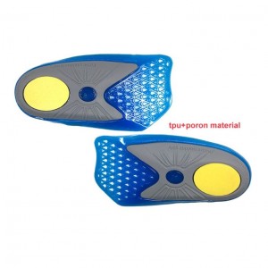 3/4 Pu Gel Orthotic Insoles For Overpronation