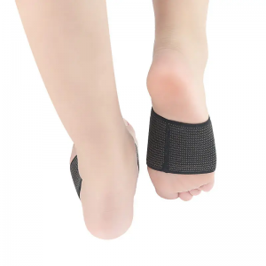 Manchons élastiques de soutien de voûte plantaire de compression de cuivre de bandage de cuivre pour le soin des pieds