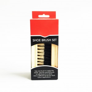 Wholesale 2 In 1 Wooden Sneaker Shoe Cleaning Brush