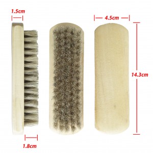 Wholesale 2 In 1 Wooden Sneaker Shoe Cleaning Brush
