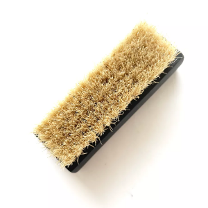 Escova para limpeza de sapatos com cerdas de madeira de faia