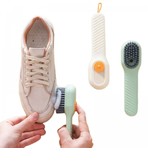 Liquid Adding Cleaning Long Handle Shoes Clothes Brush