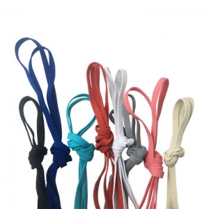 Coloured Braided Flat Printed Cord Shoelaces