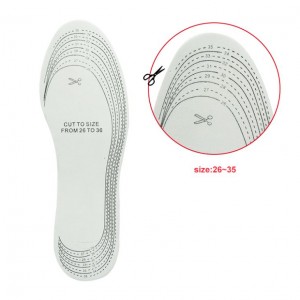 Palmilha de sapato de espuma de látex com impressão de design
