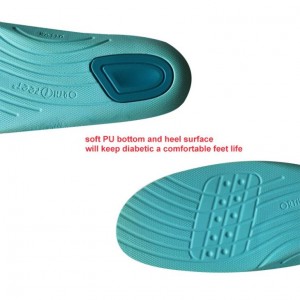 Plantilla para suela de pie diabético Inserciones terapéuticas ligeras para zapatos