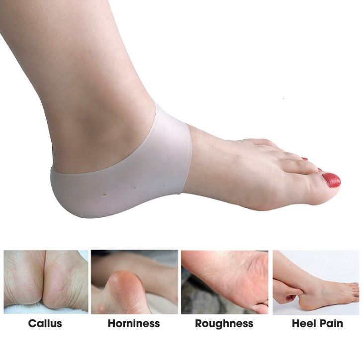 Amazon.com: Promifun Heel Protectors for Heel Pains, 2 PCS Heel Protectors,  Adjustable Heel Cups for Plantar Fasciitis, Pain Relief for Sprains,  Strains, Heal Dry Cracked Heels for Women and Men : Health