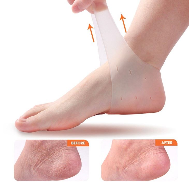 Amazon.com: Healifty Heel Protectors Stretchy Heel Cups Cushion Support  Invisible Height Elevators Shock Absorption Relief Heel Pain Heal Dry  Cracked Heels, Achilles Tendinitis (5.5cm) White : Health & Household