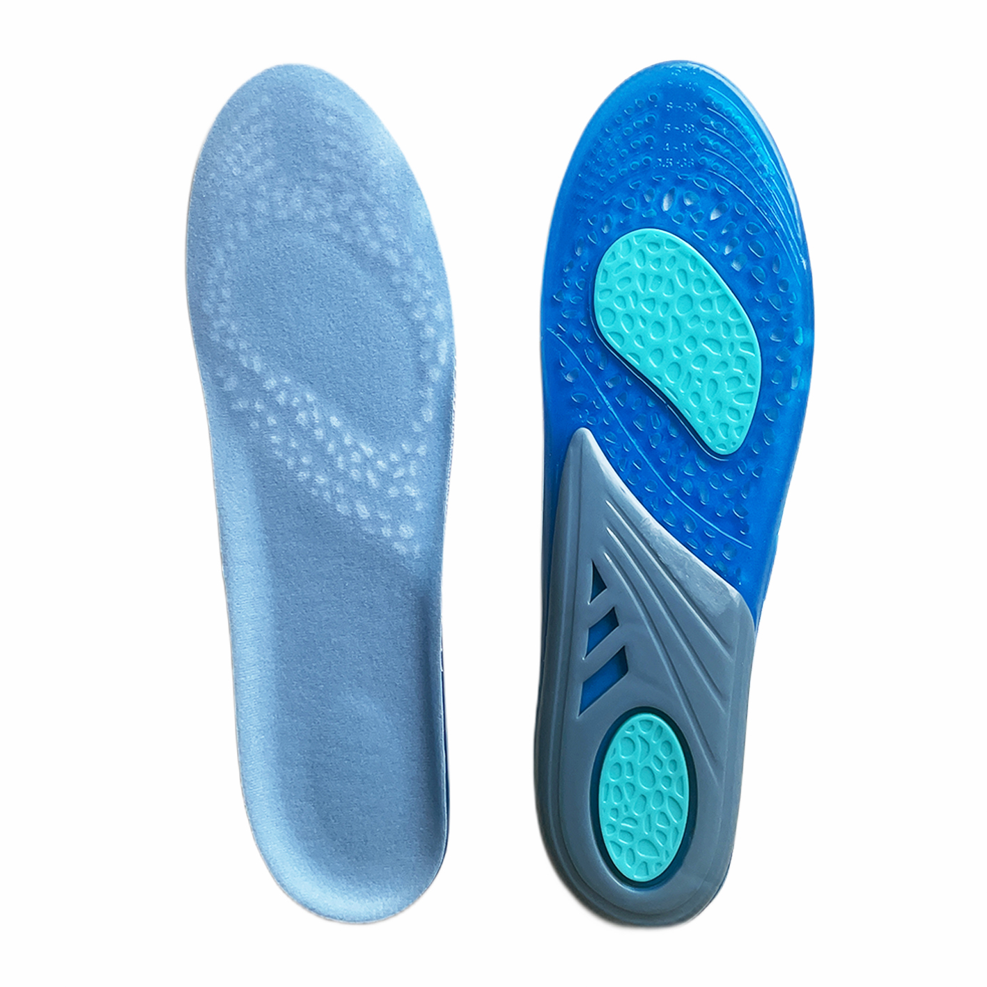 Plantillas de gel de silicona con masaje deportivo, plantillas para correr para zapatos