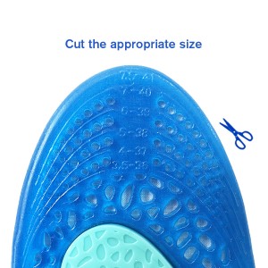 Sports Massaging Silicone Gel Insoles Running Insoles For shoes