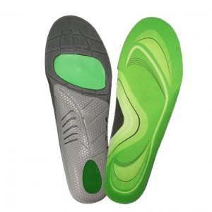 Green orthotic high arch insoles shoe inserts