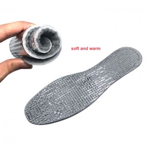 Semelle intérieure en aluminium et laine chaude Grid