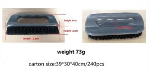 Escova de sapato de cabelo PP com cabo de plástico doméstico