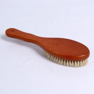 Cepillo de madera para limpieza de zapatos de pelo de PP con mango largo