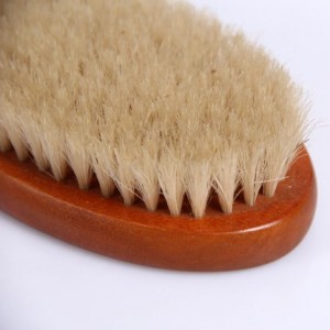 Cepillo de madera para limpieza de zapatos de pelo de PP con mango largo
