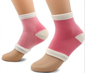 Open Toe Silicone Gel Spa Heel Socks