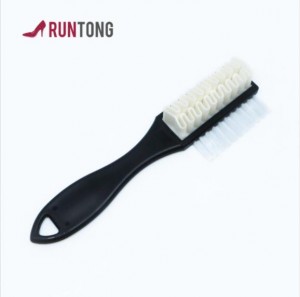 Plastic Black Pig Hair Shoe Brush
