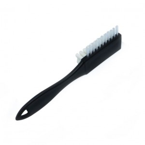 Plastic Black Pig Hair Shoe Brush
