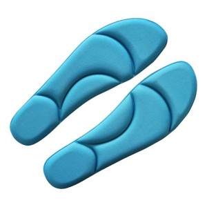 Modré vycházkové vložky do bot z paměťové pěny