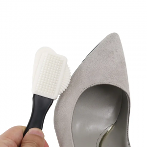Четырехсторонняя щетка для обуви из замши и нубука Резиновый ластик для обуви