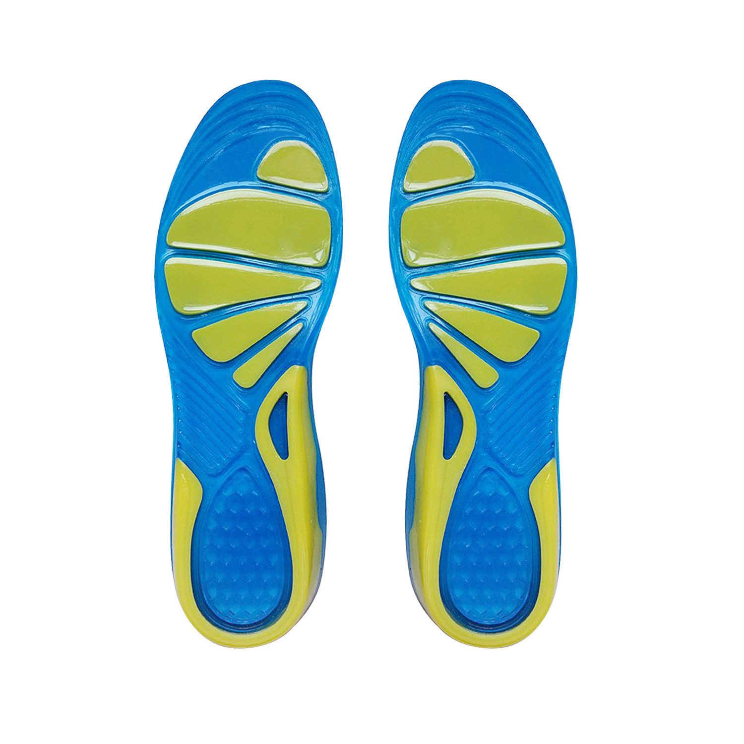 Factory silicone gel velvet arch support blue basketball insoles Featured Image