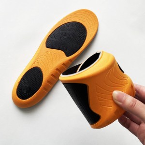 Custom elastic pu foam sport pain relieve insoles shoe insert