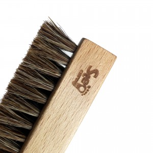 Tilpasset børstehår nylon træbørste sneaker rengøringsbørste