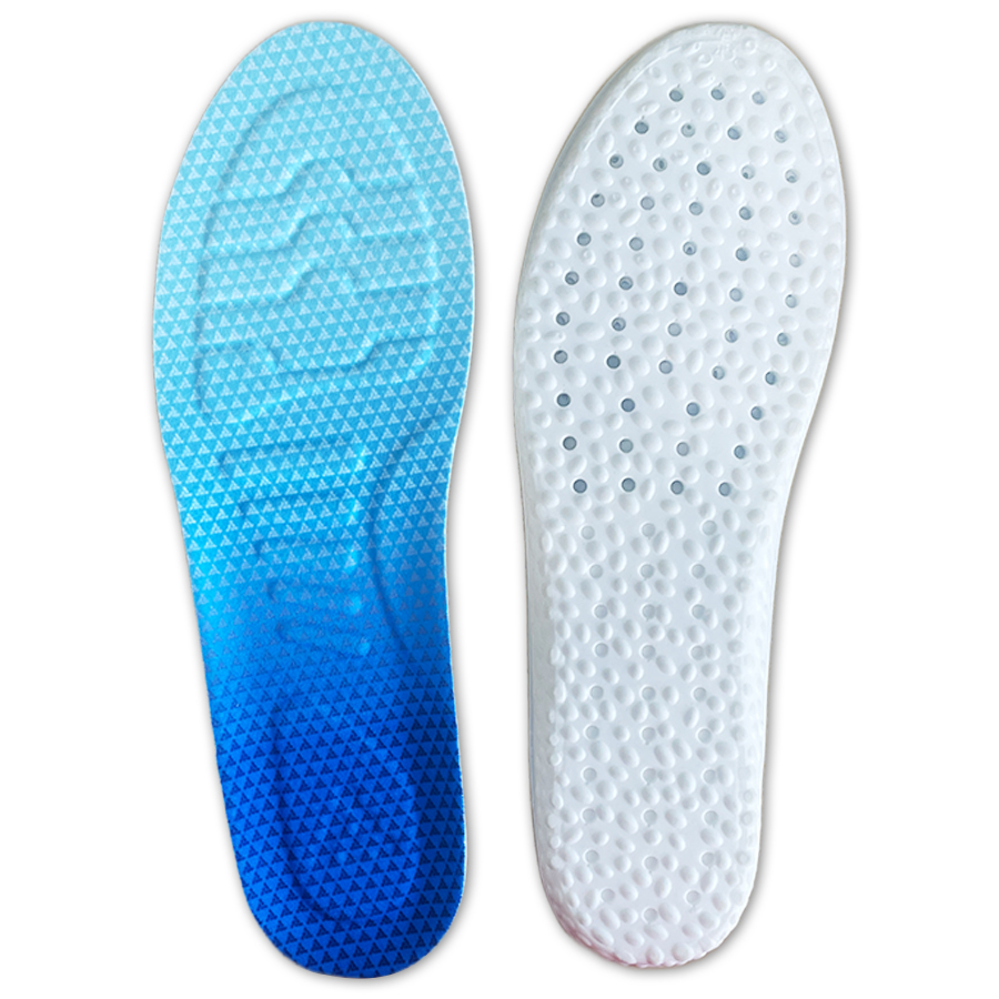 Shock Absorption Comfort Sport Foot Insole Soft Flat Feet PU Insoles For Shoes