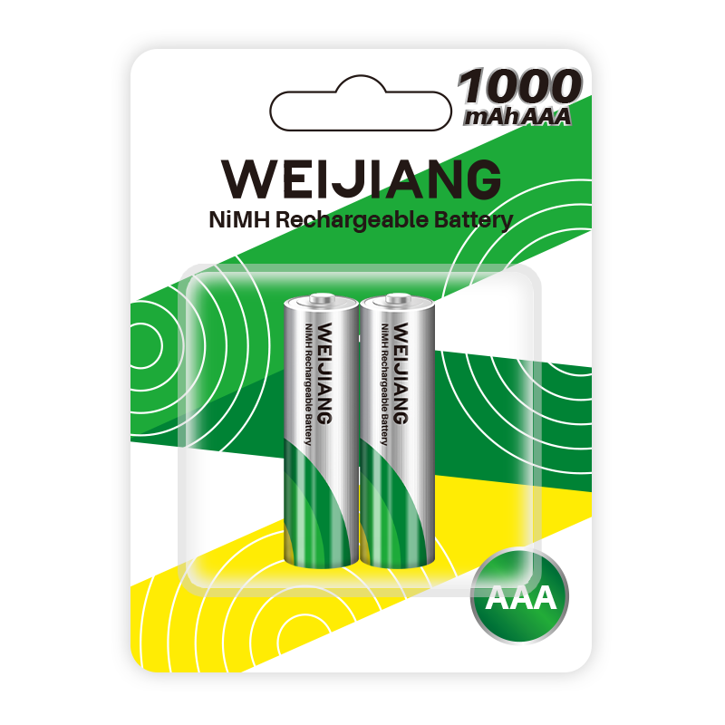 1000mAh AAA NiMH Rechargeable Battery | Weijiang Power