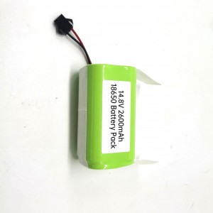 14.8V 2600mAh 18650 Lithium Battery Pack for Robot Vacuum Cleaner