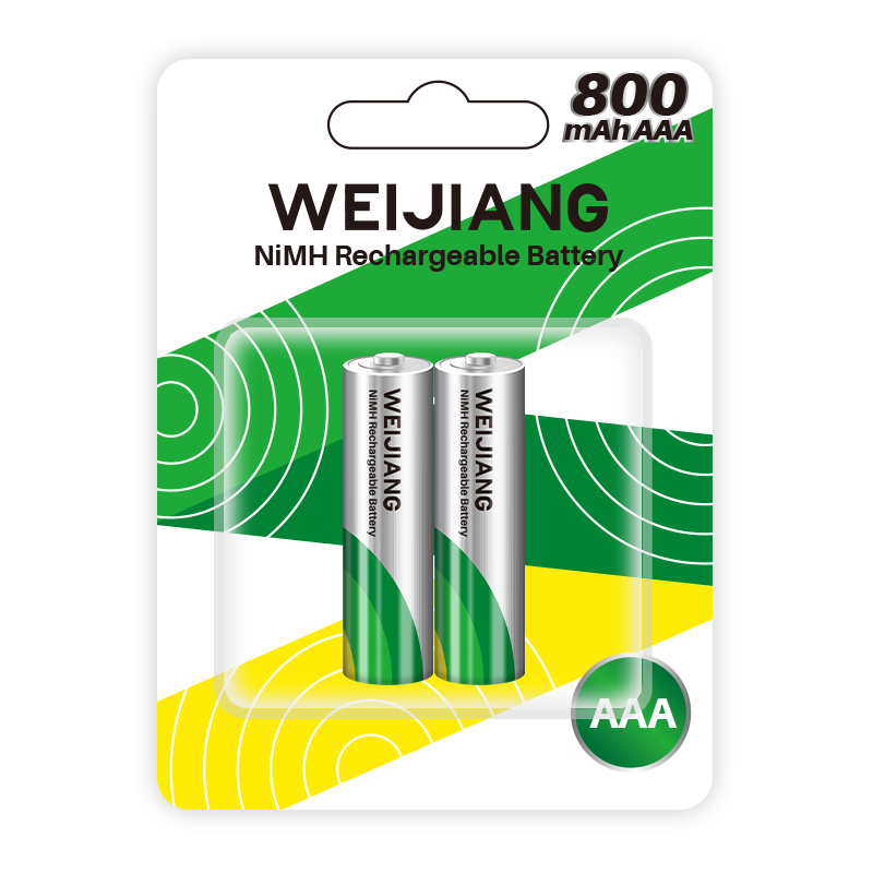 800mAh AAA NiMH Rechargeable Battery 1.2V | Weijiang Power