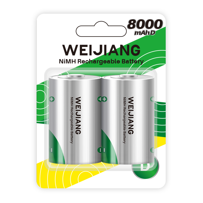 High definition Nimh Car Battery - 1.2v 8000mAH D Size NiMH Battery | Weijiang Power – Weijiang