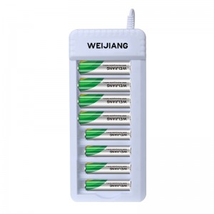 2022 Latest Design Universal Lithium Battery Charger - 8-slot Standard USB Battery Charger – Weijiang