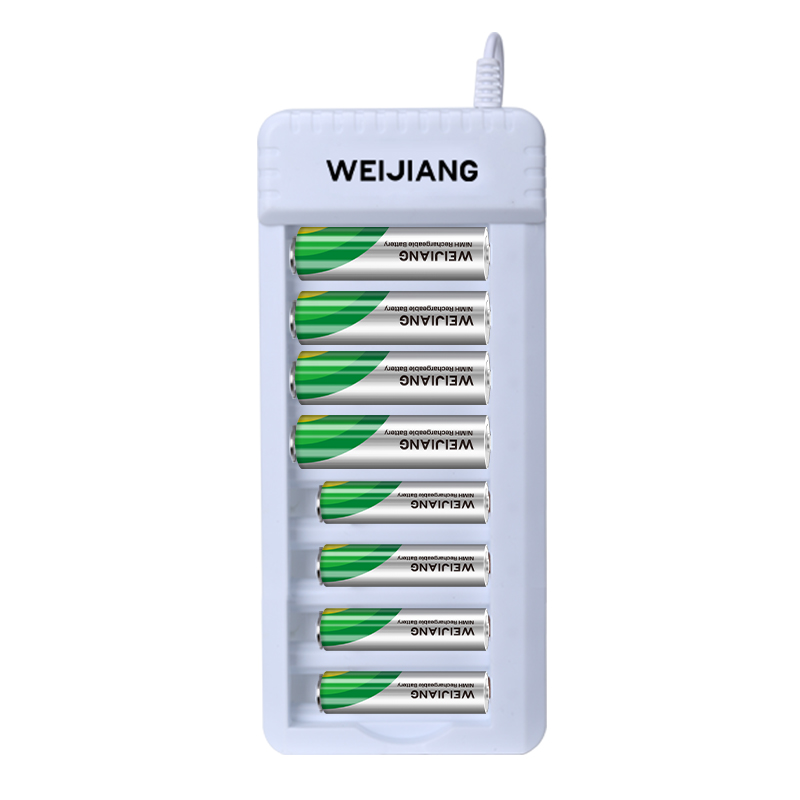 2022 China New Design Lithium Battery Solar Charger - 8-slot Standard USB Battery Charger – Weijiang