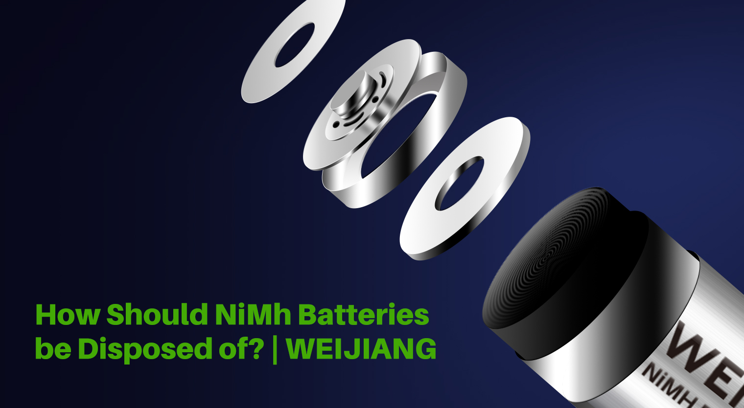 How Should NiMh Batteries be Disposed of? | WEIJIANG