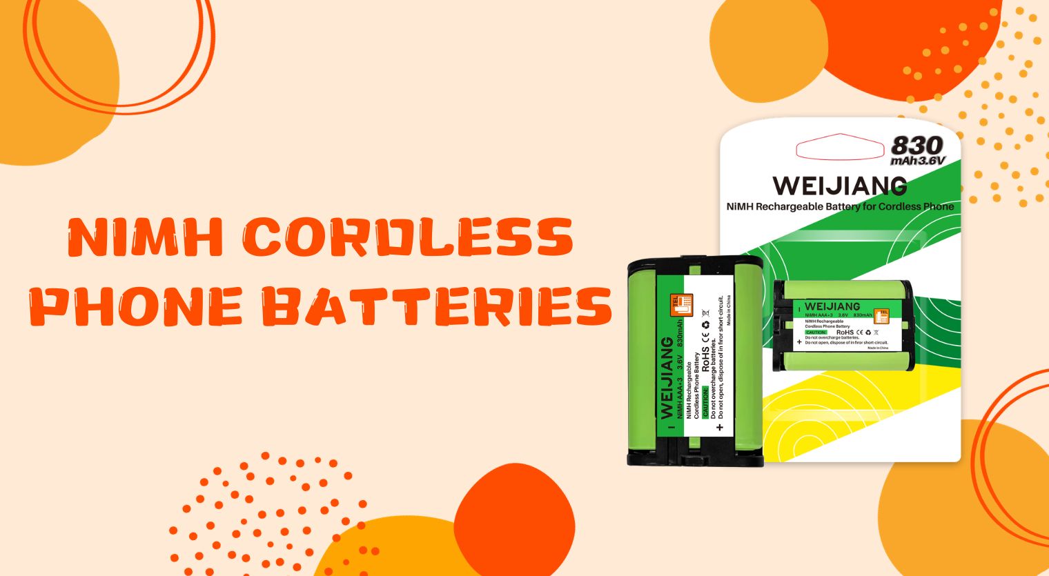 NiMH Cordless Phone Batteries (2)