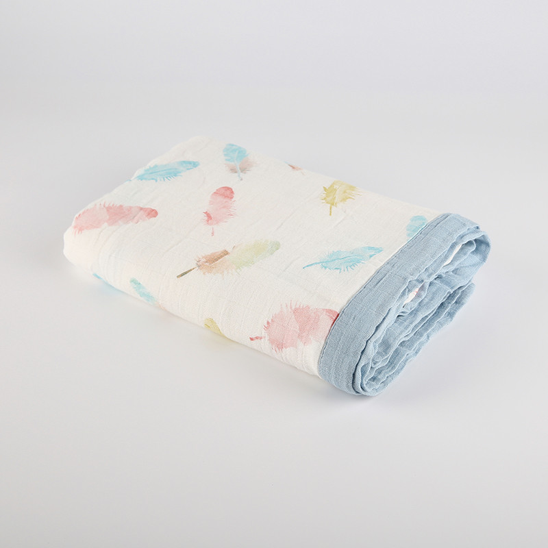 OEM CE Certification Winter Fleece Blanket Manufacturers Suppliers –  100% Cotton Nursing Baby Muslin Swaddle Blankets 47 x 47 Inches – Huierjia