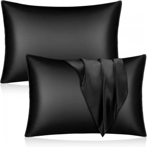 Silk Pillowcases Standard Silk Pillow Cases for Hair and Skin 20×26 inches Satin Pillow Covers with Envelope Closure