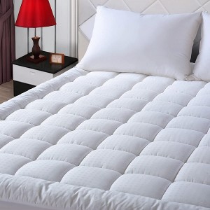Queen Size Top Mattress Cover Quilted Fitted Mattress Protector Cotton Top 8-21″ Deep Pocket Cooling Mattress Topper