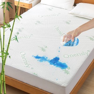 Sarung Kasur King Size Lembut Breathable Noiseless Bed Bug Kasur Cover Saku Jero kanggo 8" - 18" Saku Mesin Bisa Dicuci