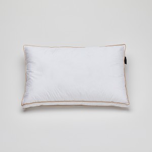 Almohada de poliéster de fibra de almohada de espuma viscoelástica triturada ajustable en altura de Hotel con funda de almohada de algodón lavado