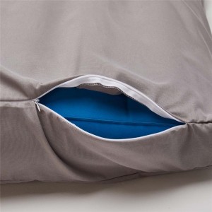 Wedge Bed Support Pillow na may Memory Foam Top at Matatanggal na Cover Wedge Triangle Pillowcase