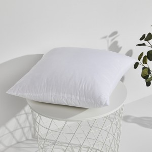 Cheap Wholesale Polyester Filled White Plain throw pillows Square Cushion
