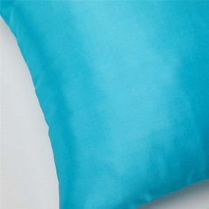 Veleprodajna skrita zadrga po meri natisnjena jezersko modra spalna prevleka za vzglavnik iz svile murve, spalna